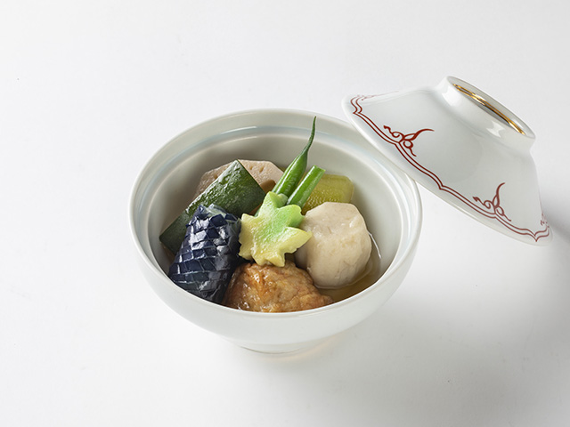 夏の炊合せ