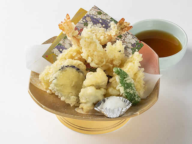 夏の天ぷら盛合せ