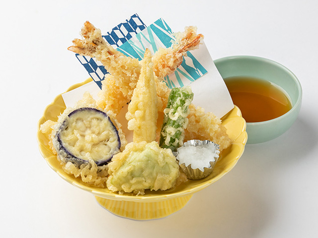 夏の天ぷら盛合せ