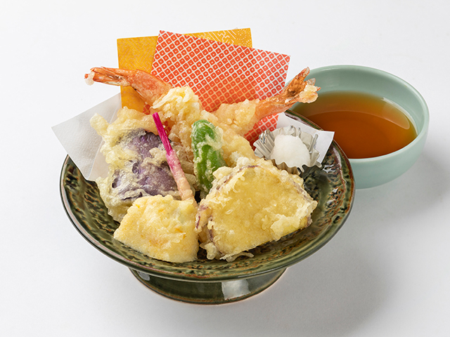 秋の天麩羅盛合せ