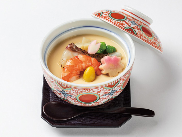 春の味覚たっぷり茶碗蒸し